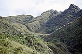 Inca trail, the climb to Runkuraqay Pass